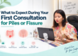 Doctor consulting a patient about piles and fissure treatment
